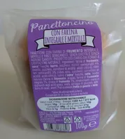 Panettoncino con farina integrale e mirtilli