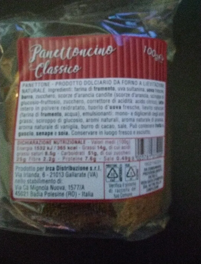 Panettoncino classico