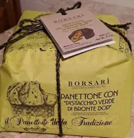Panettone con "Pistacchio Verde di Bronte DOP"