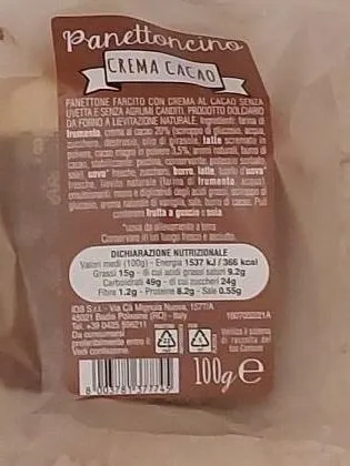 Panettoncino crema e cacao