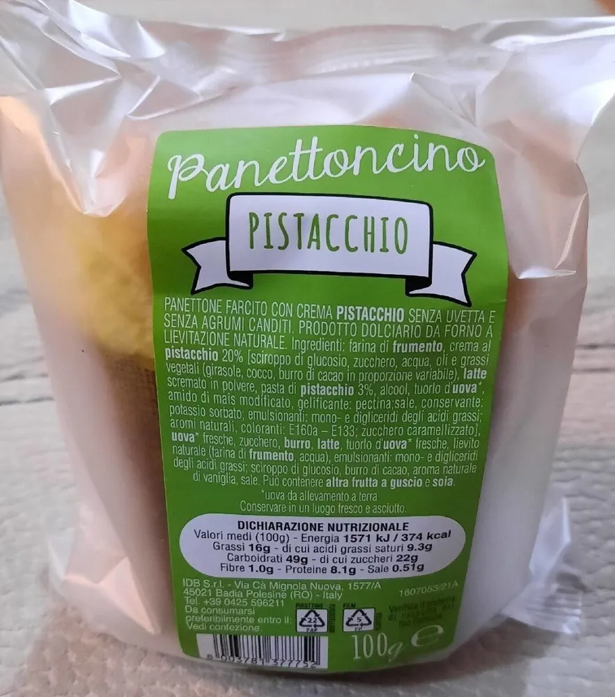 Panettoncino al Pistacchoo