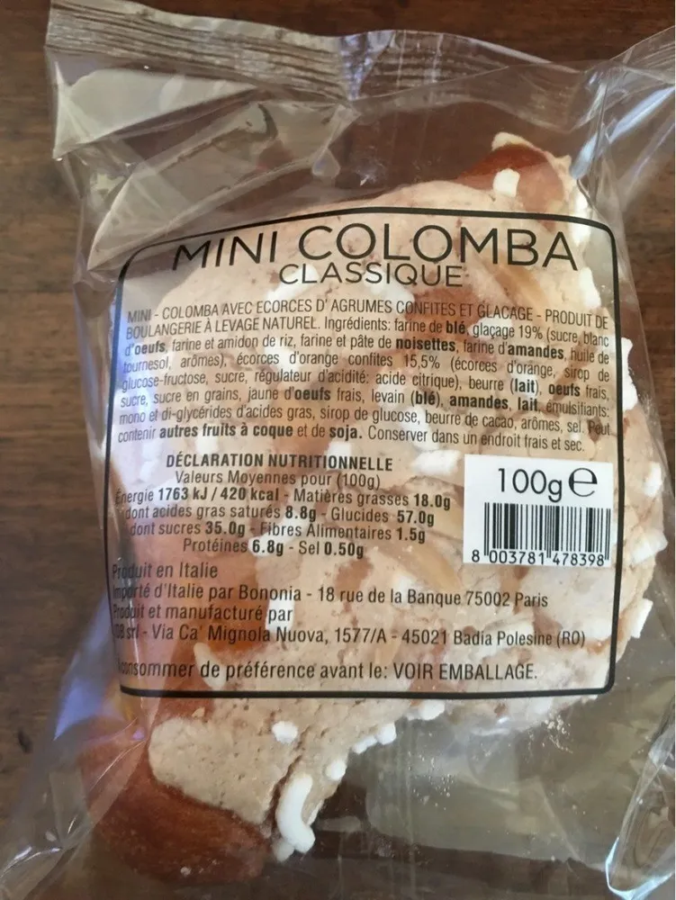 Mini Colomba classique