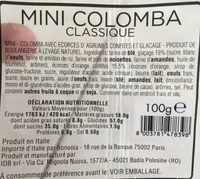 Mini colomba classique