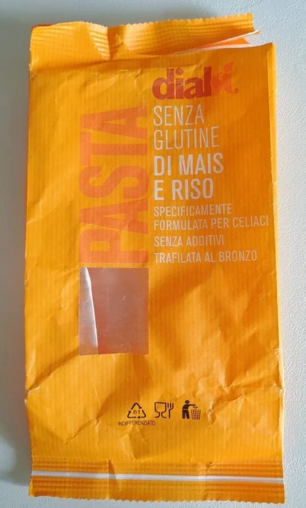 Pasta senza glutine di mais e riso