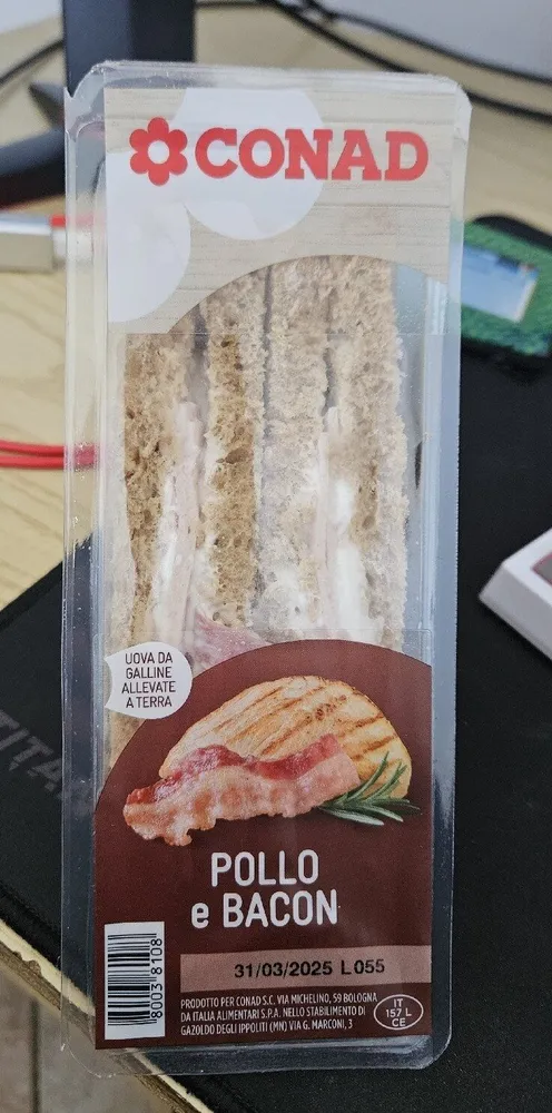 Tramezzini pollo bacon