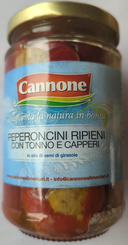 Peperoncini ripieni con tonno e capperi