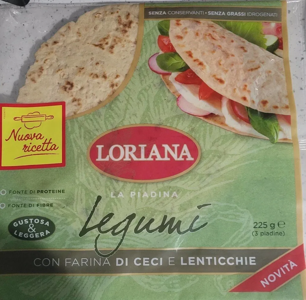 La piadina legumi