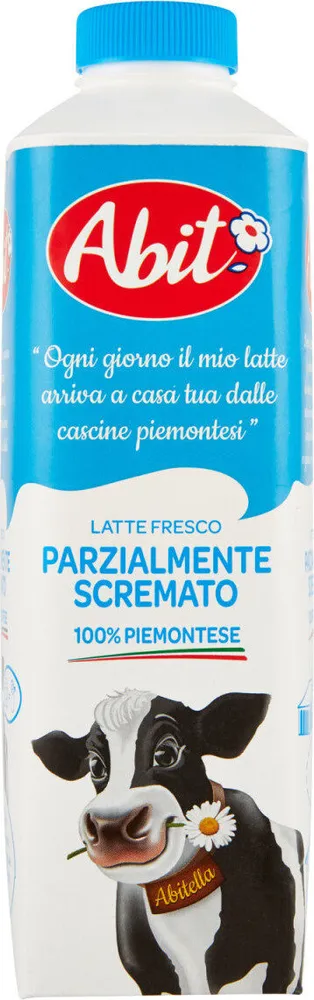 Latte fresco parzialmente scremato piemontese
