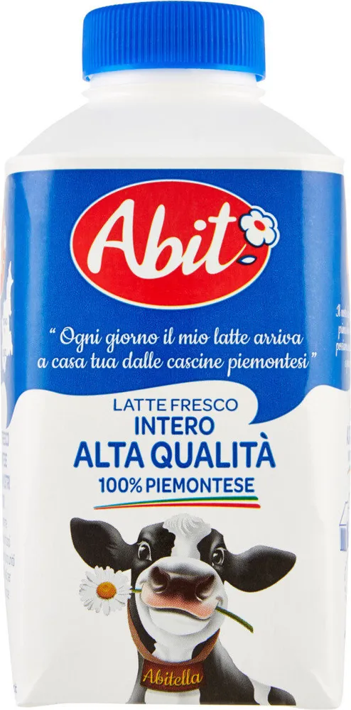 Latte fresco intero alta qualità piemontese