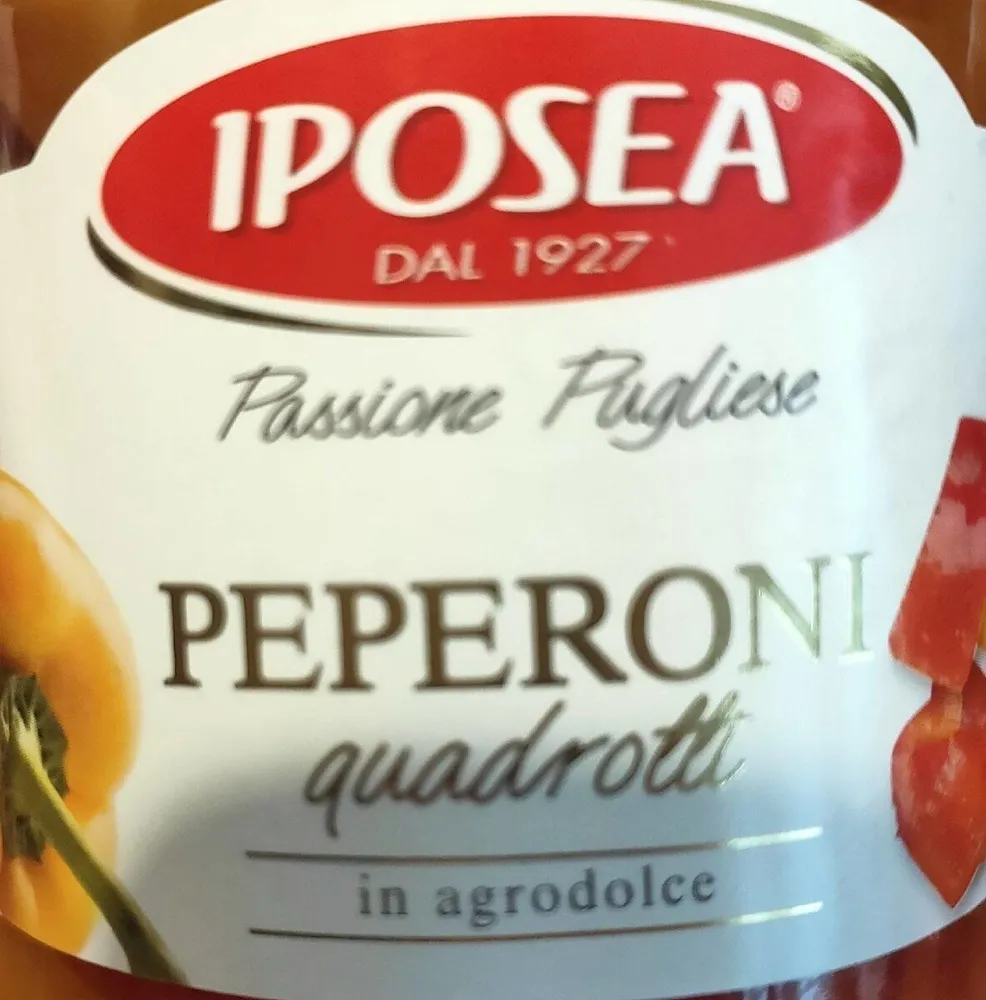 Peperoni quadrotti in agrodolce