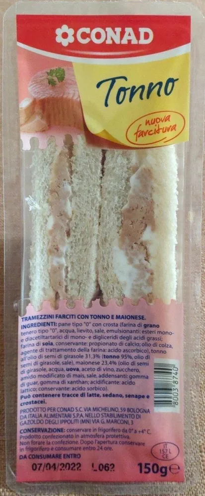 Tramezzini Farciti con Tonno e Maionese
