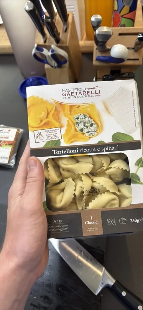 Tortelloni ricotta e spinaci