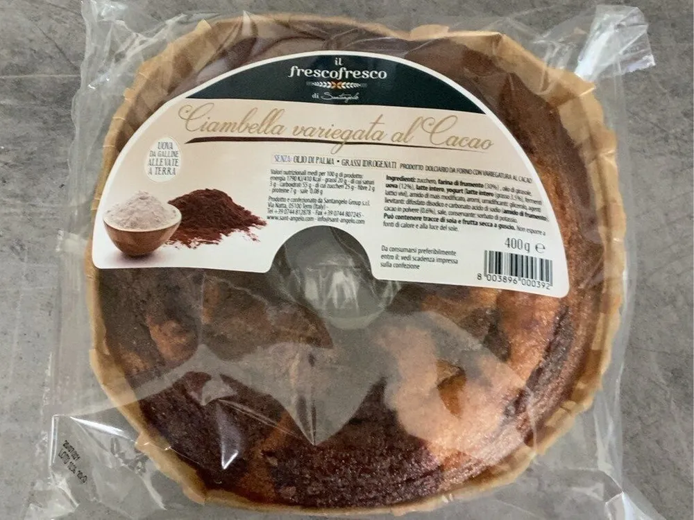 Ciambella variegata al cioccolato