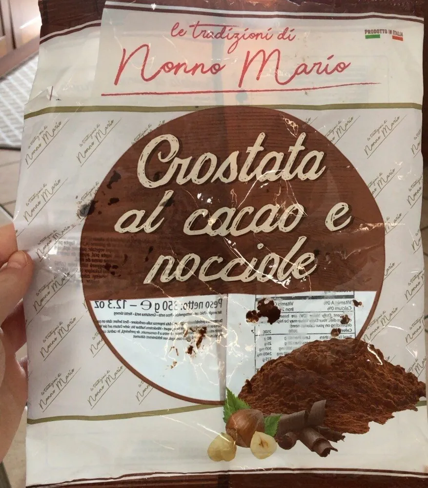 crostata al cacao e nocciole