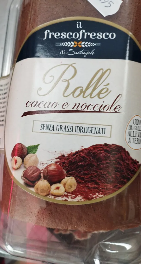 Torta rolle cacao e nocciole