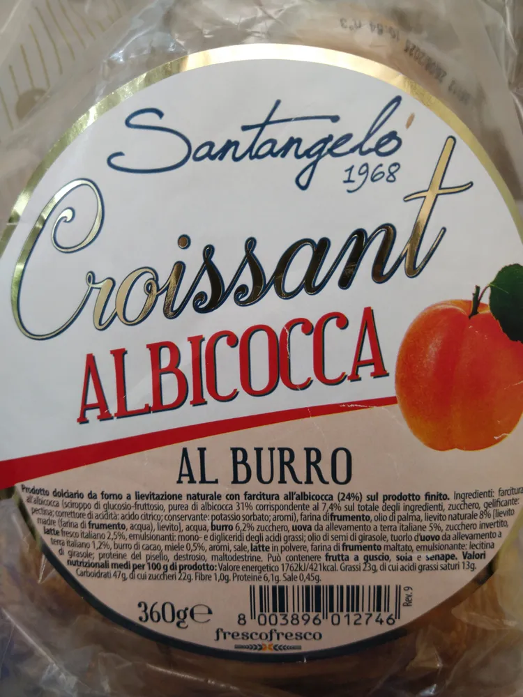 Croissant albicocca al burro
