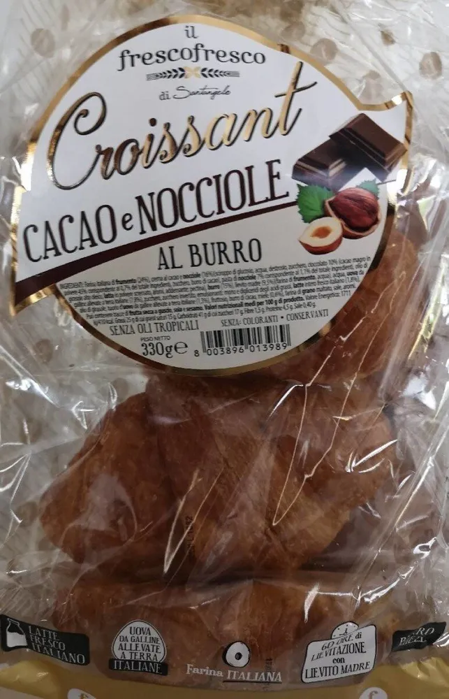 Croissant cacao e nocciole