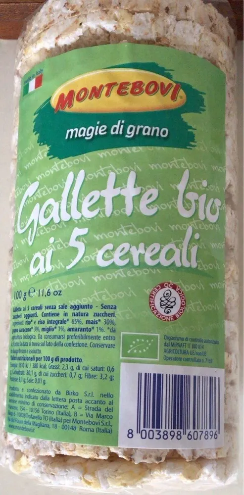 Gallette Bio ai 5 cereali
