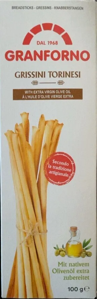 Grissini Torinesi (gressins à l’huile d’olive vierge extra)