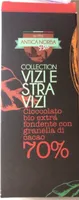 Cioccolato bio extra fondente con granella dì cacao