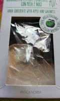 Xioccolato Extra fondente 70%con mela e noci.