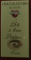 Cioccolato bio al latte con pasta di Pistacchi