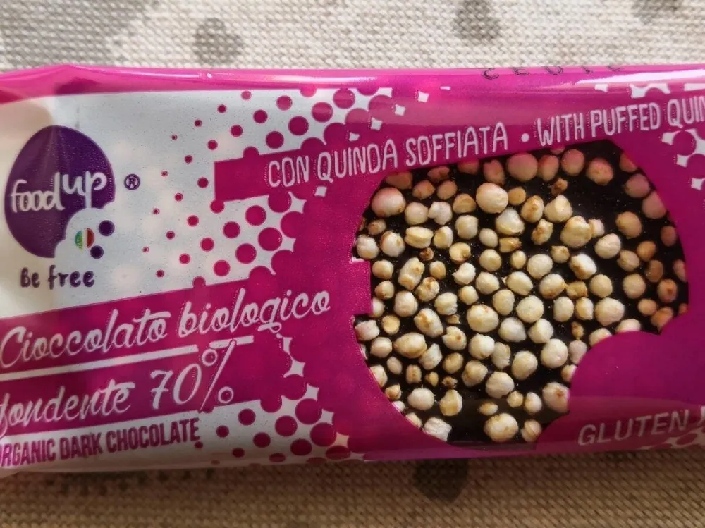 Cioccolato Fondente con quinoa soffiata