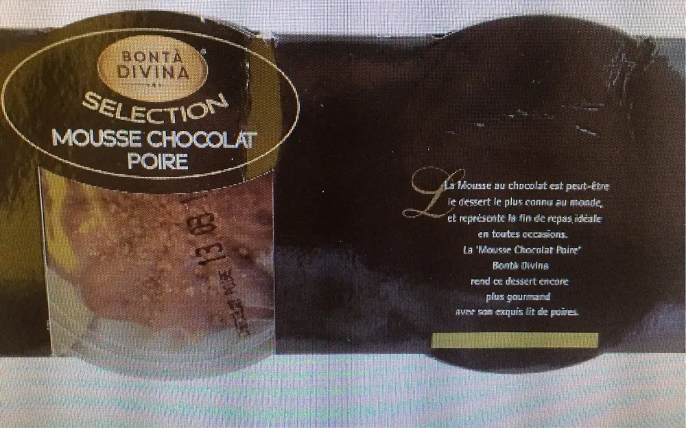 Mousse chocolat poire