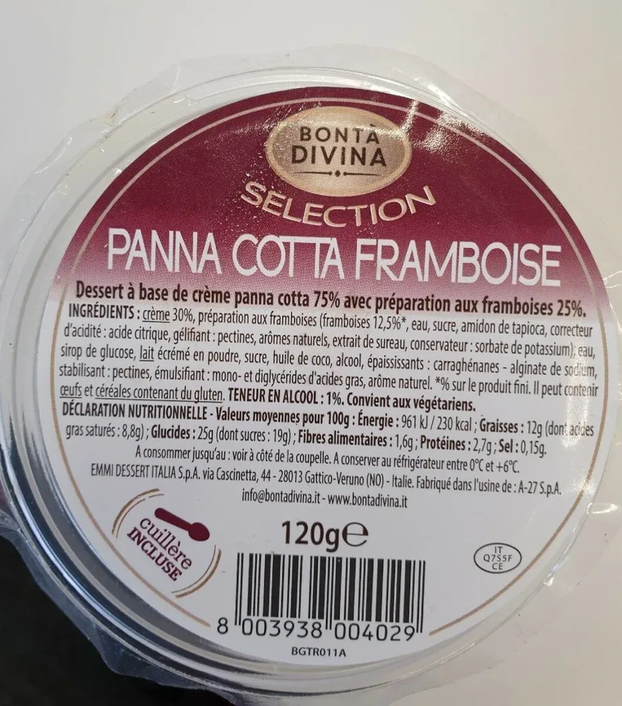 Panna Cotta Framboise