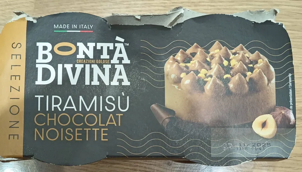 Tiramisu chocolat noisette