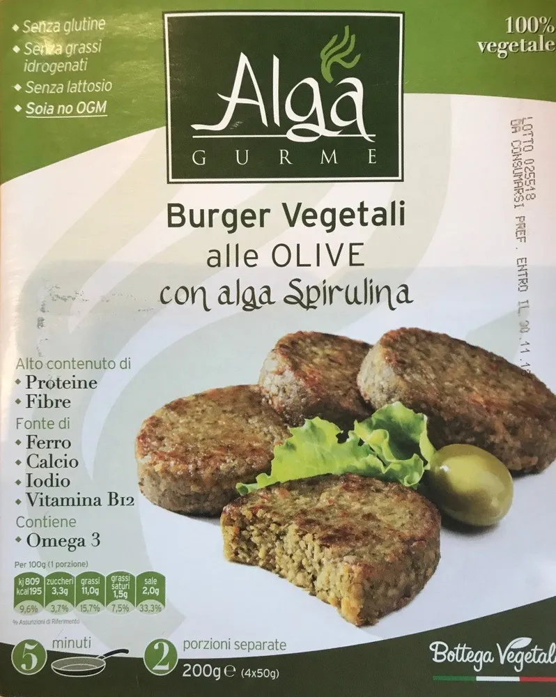 Burger vegetali Alle Olive