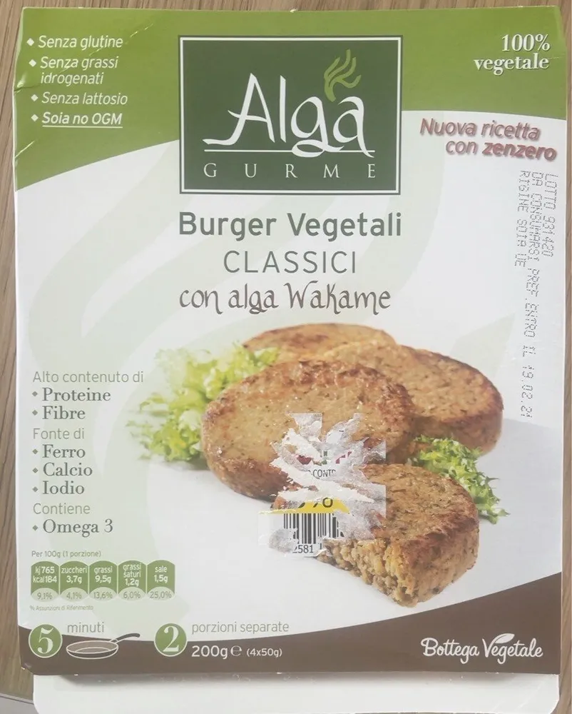 Burger vegetali