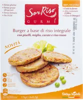 Burge a base di riso integrale con piselli miglio