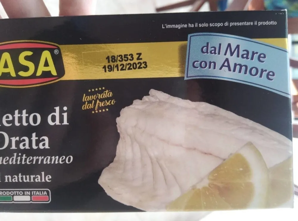 Filetto di Orata del mediterraneo al naturale