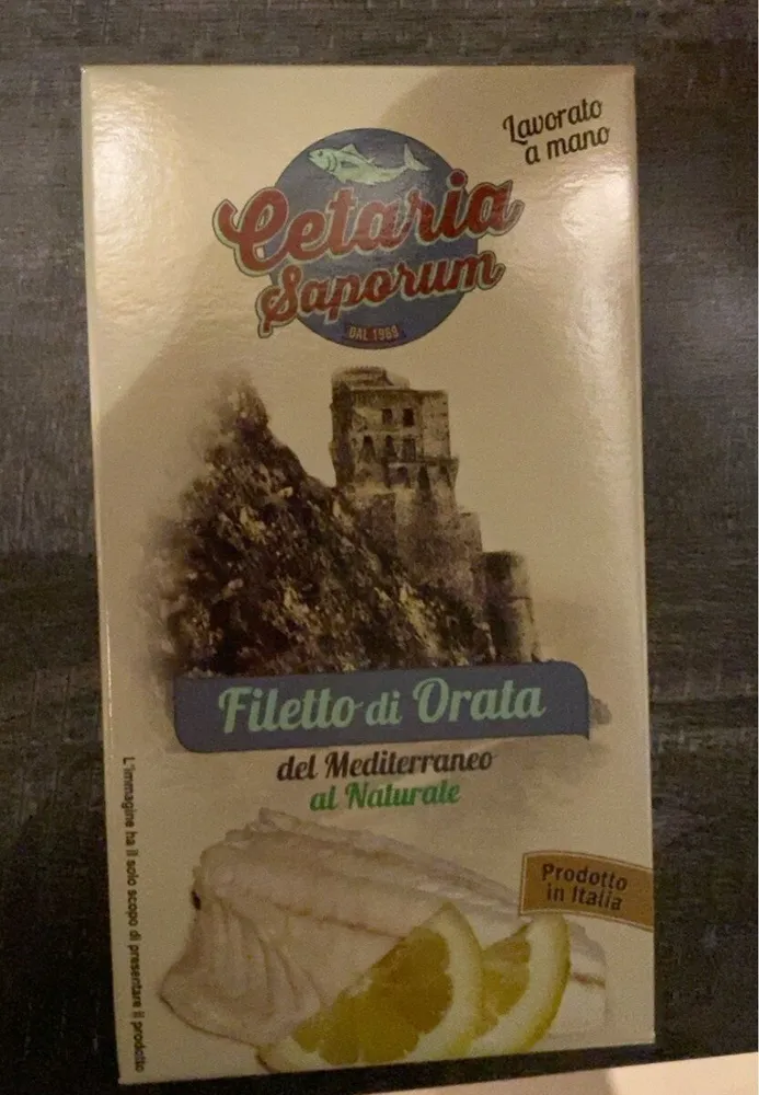 Filetto di orata del mediterraneo al naturale