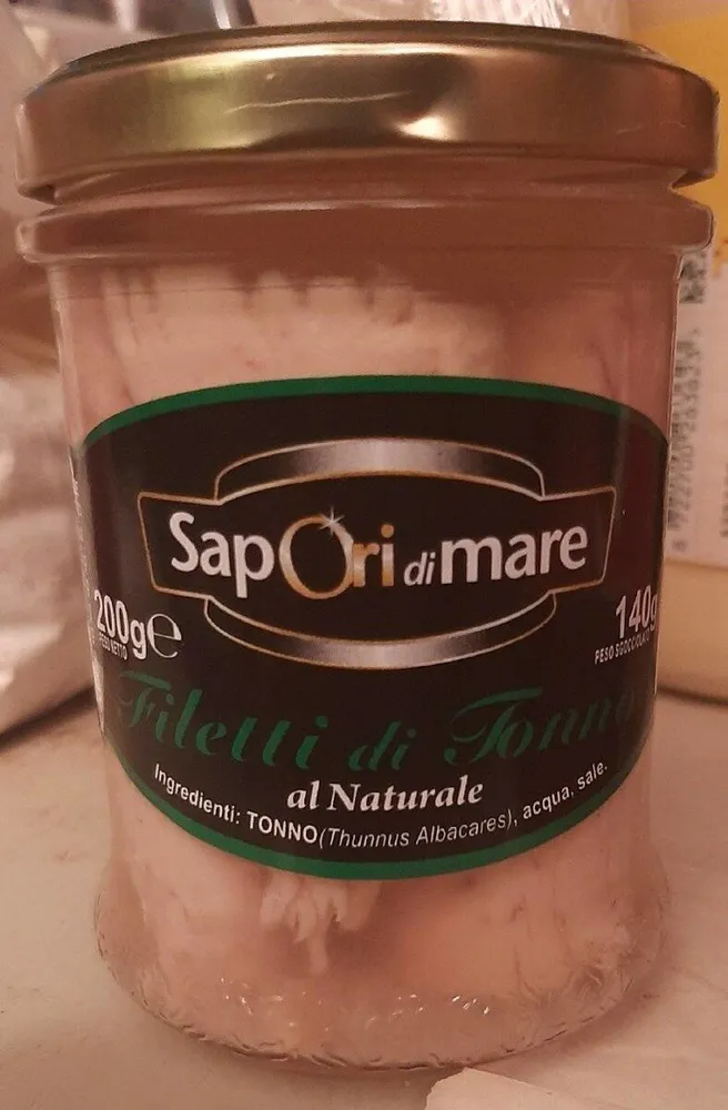 Filetti di tonno al naturale