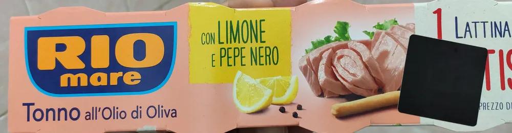 Rio Mare con limone e pepe nero