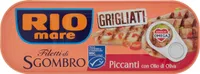 Filetti di sgombro grigliati piccanti con olio di oliva