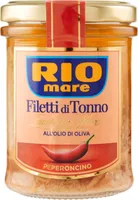 Filetti di tonno all'olio di oliva peperoncino