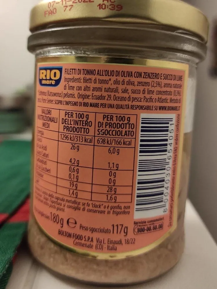Tonno sott'olio