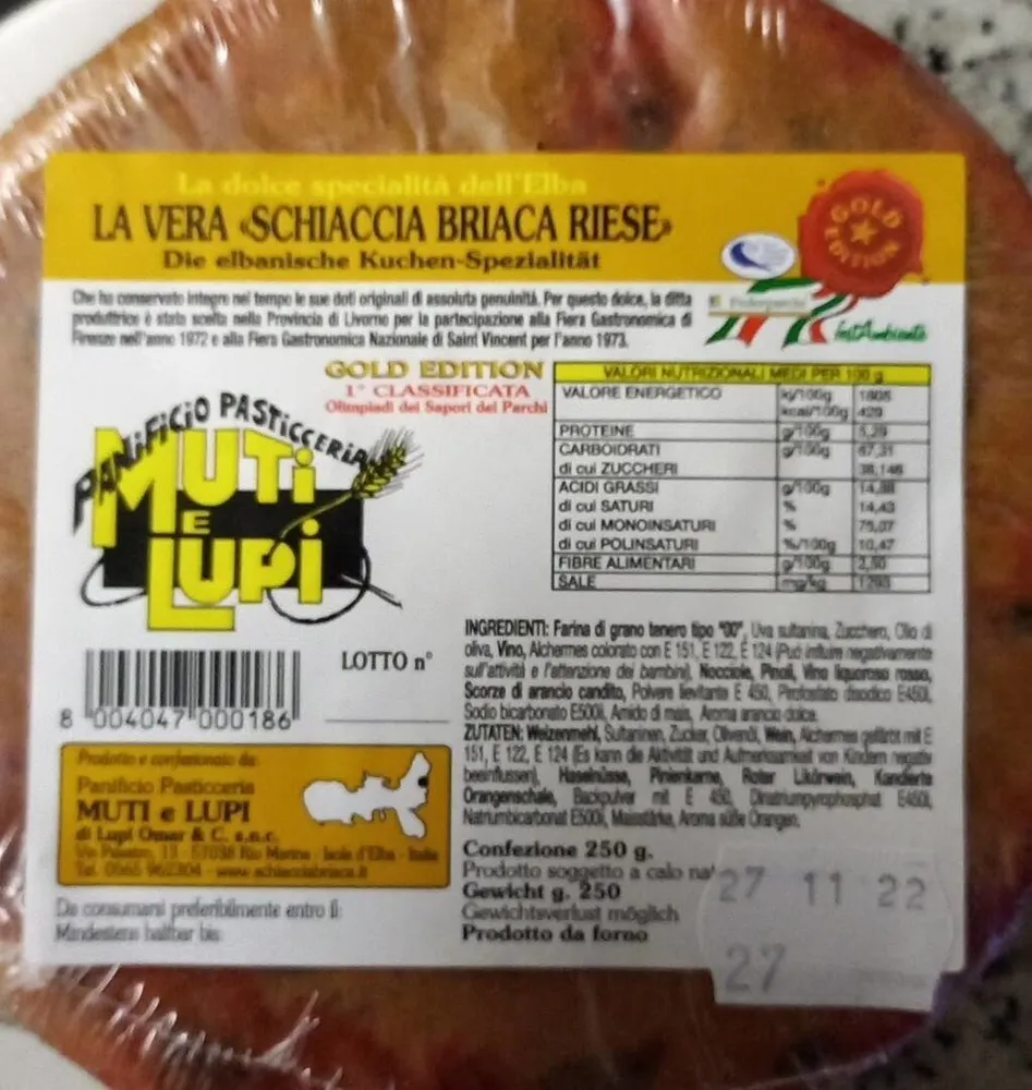 La vera schiacciata briaca riese
