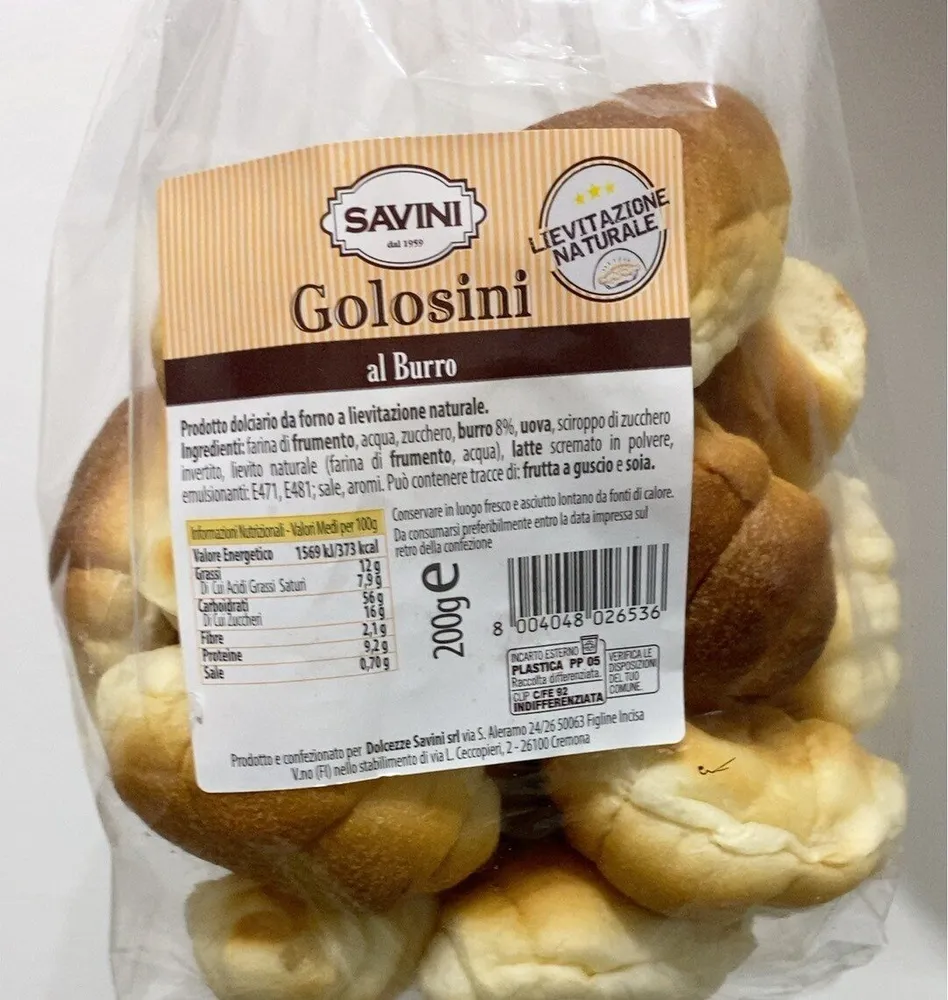 Golosini al burro