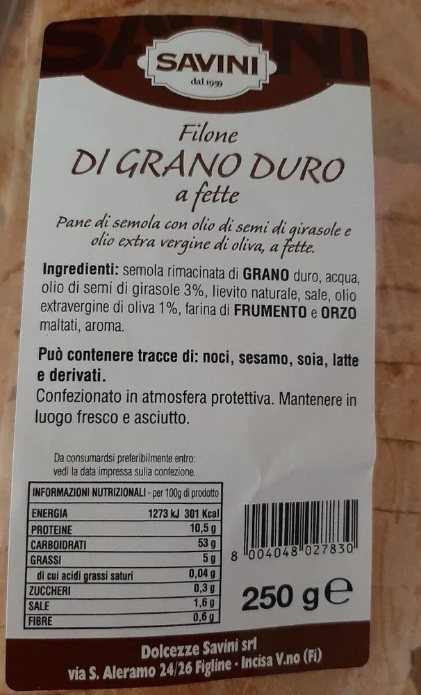 Filone di grano duro