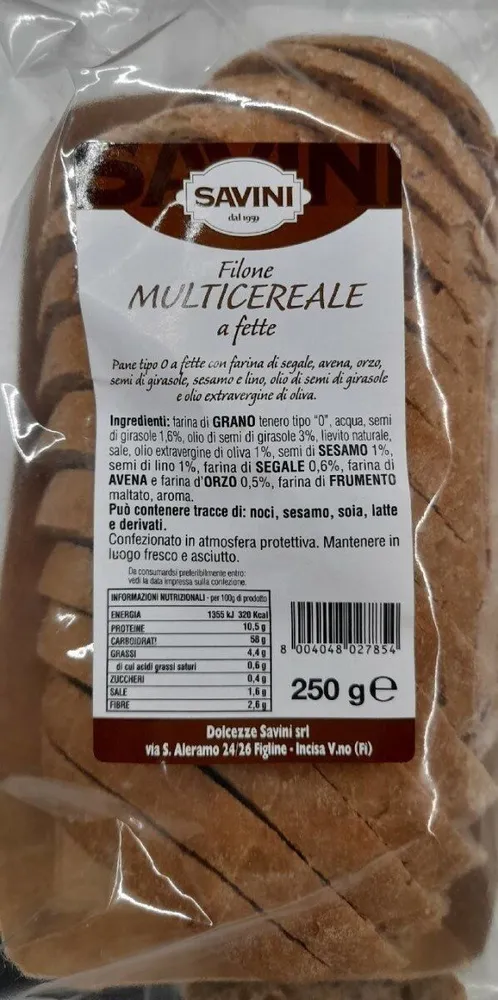 Filone multicereale a fette