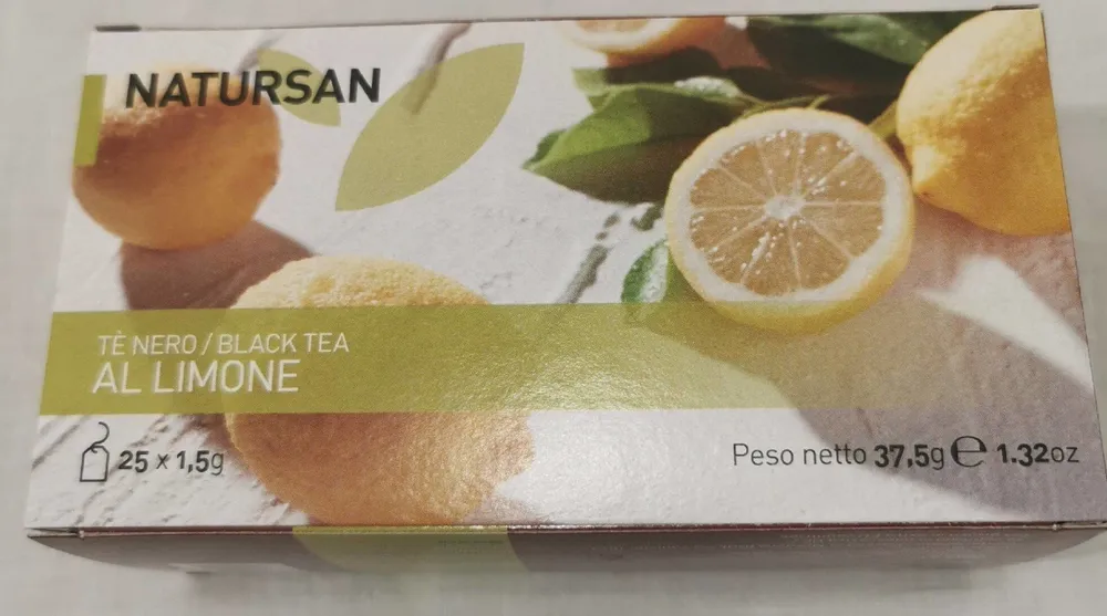 Tè nero al limone