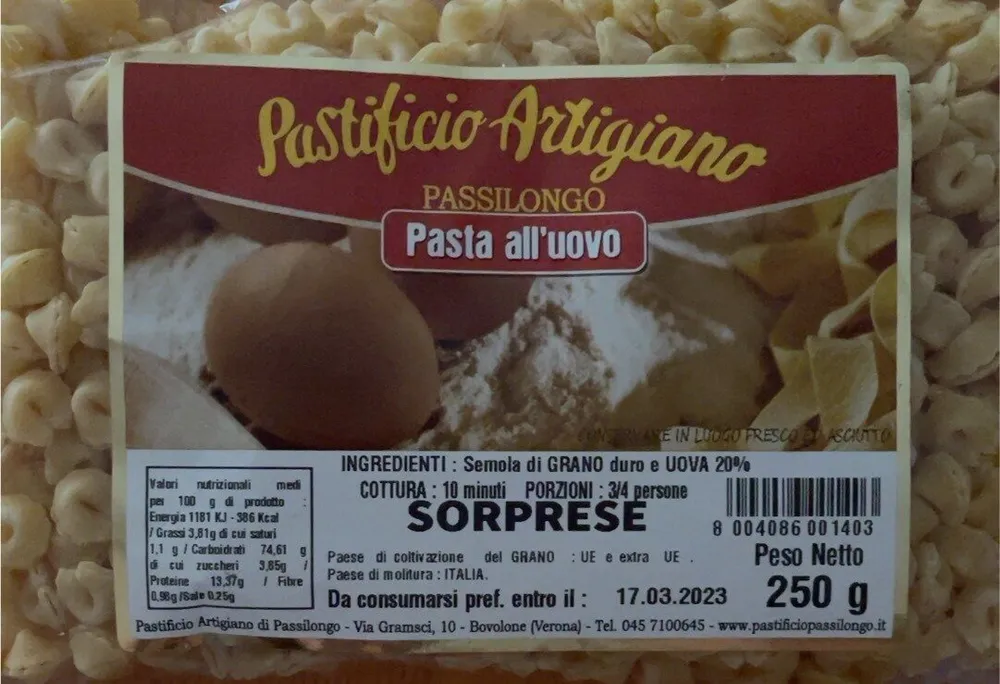 Pasta al uovo