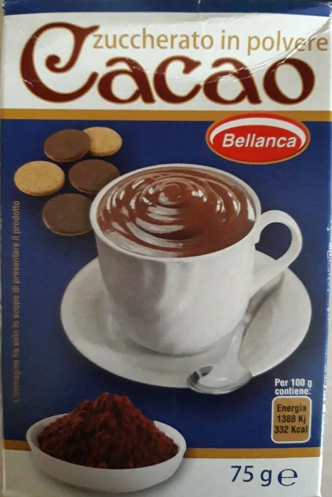 Cacao zuccherato in polvere