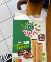 Craquants bio fourrés cacao noisettes