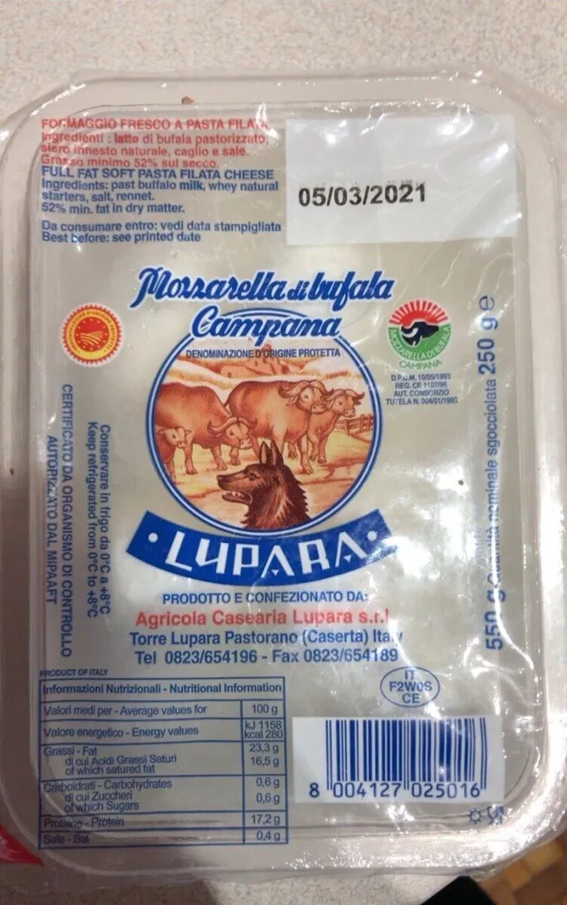 mozzarella di bufala