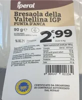 Bresaola della valtellina IGP